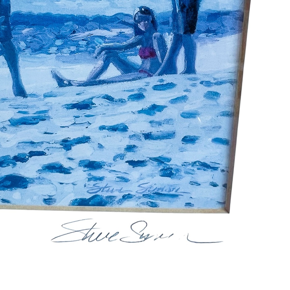 Steve Simon Table Rock Skimboarders Laguna Beach 
Framed Beach Scene Art Print - Picture 3 of 4